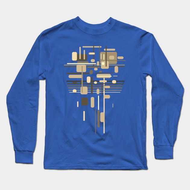 Modern 80´s Architecture Art Long Sleeve T-Shirt by Nikokosmos